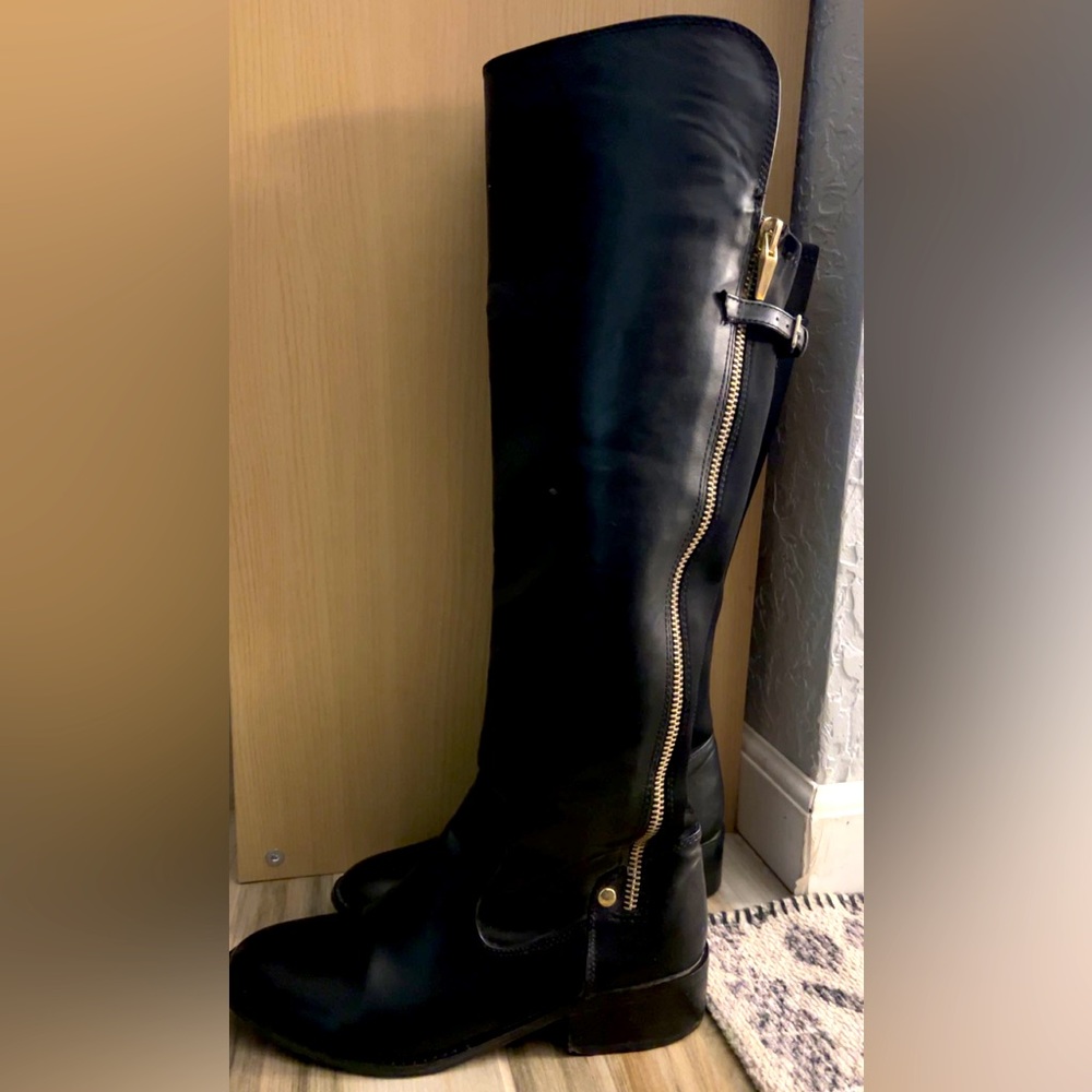 Over knee black boots